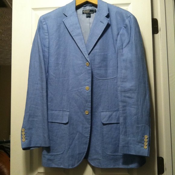 Polo Ralph Lauren Other - POLO RALPH LAUREN MENS NEW 100% LINEN SINGLE VENTED SPORT COAT BLAZER SIZE: L